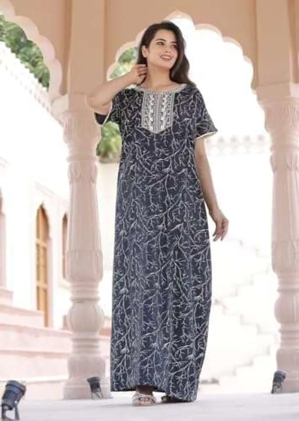 Mik_&_Misha_Womens_Cotton_Block_Print_Nighty_Set