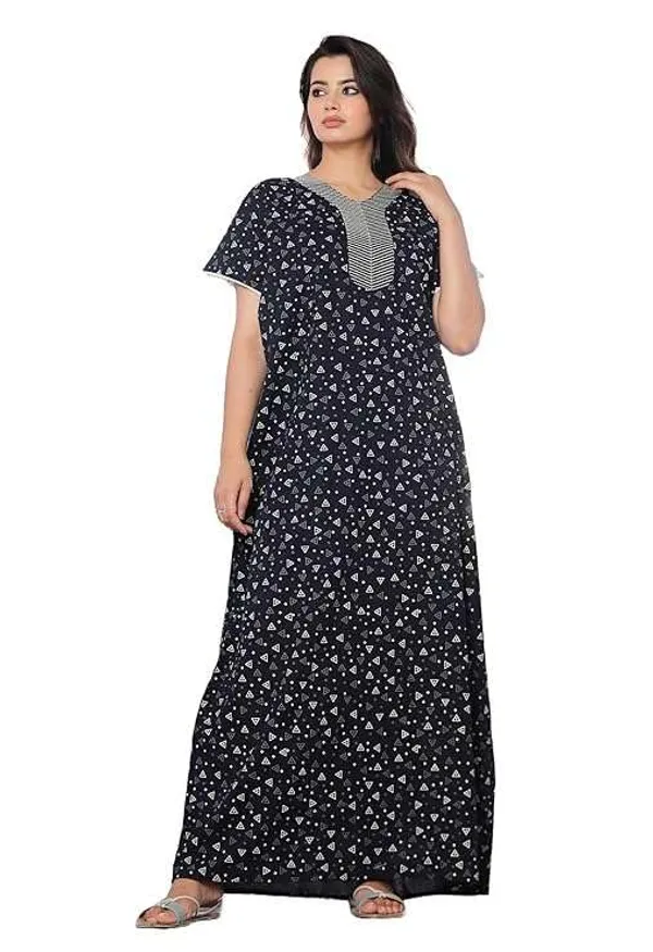 Mik_&_Misha_Cotton_Block_Print_Maxi_Nighty