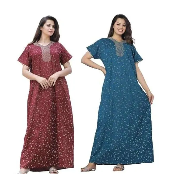 Mik_&_Misha_Womens_Cotton_Block_Print_Nighty_Set