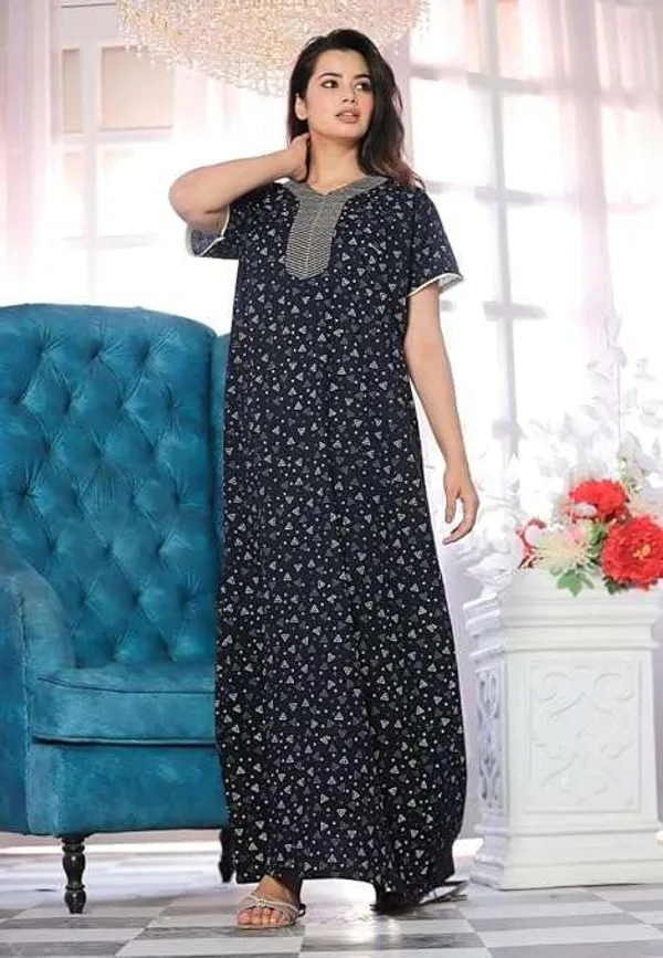 Mik_&_Misha_Womens_Cotton_Block_Print_Nighty