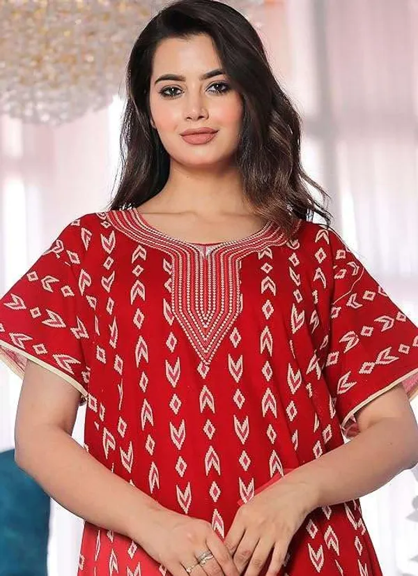 Mik_&_Misha_Cotton_Block_Print_Maxi_Nighty