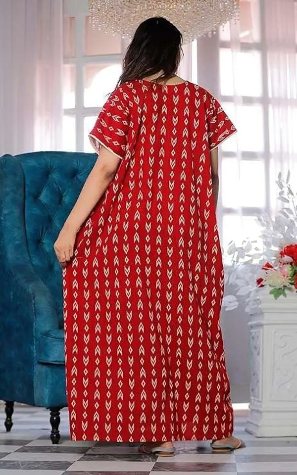 Mik_&_Misha_Cotton_Block_Print_Maxi_Nighty