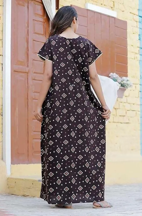 Mik_&_Misha_Cotton_Block_Print_Maxi_Nighty