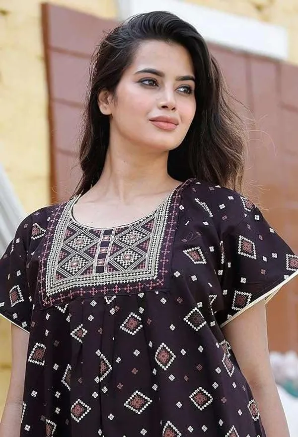 Mik_&_Misha_Cotton_Block_Print_Maxi_Nighty
