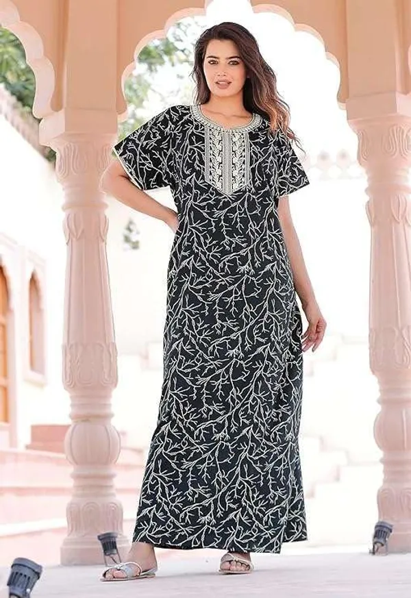 Mik_&_Misha_Womens_Cotton_Block_Print_Nighty