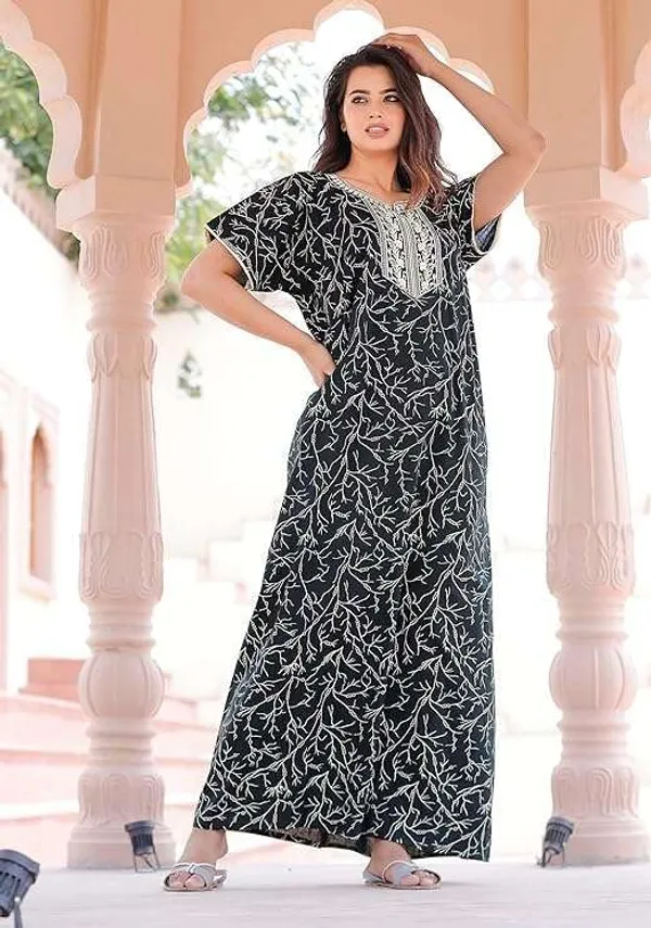 Mik_&_Misha_Womens_Cotton_Block_Print_Nighty