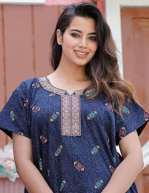 Mik_&_Misha_Womens_Cotton_Block_Print_Nighty