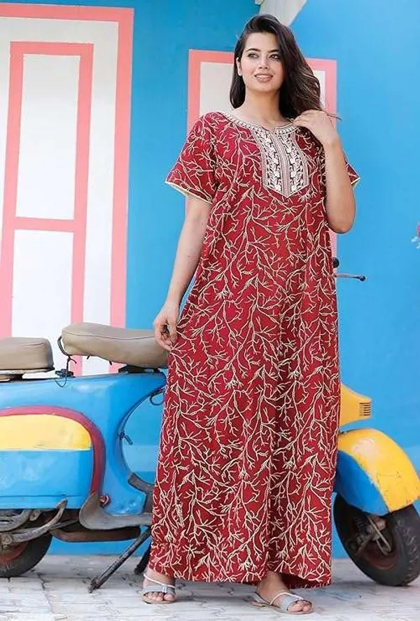 Mik_&_Misha_Womens_Cotton_Block_Print_Nighty