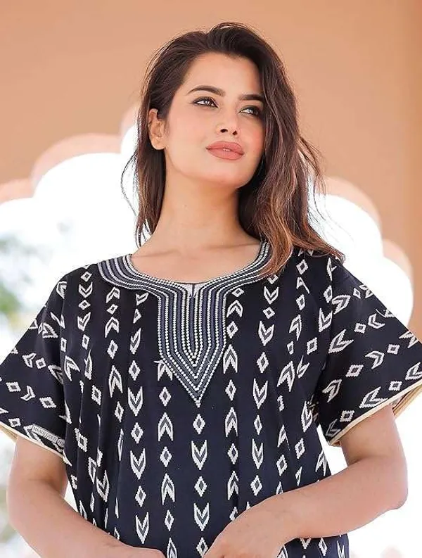 Mik_&_Misha_Womens_Cotton_Block_Print_Maxi_Nightgown