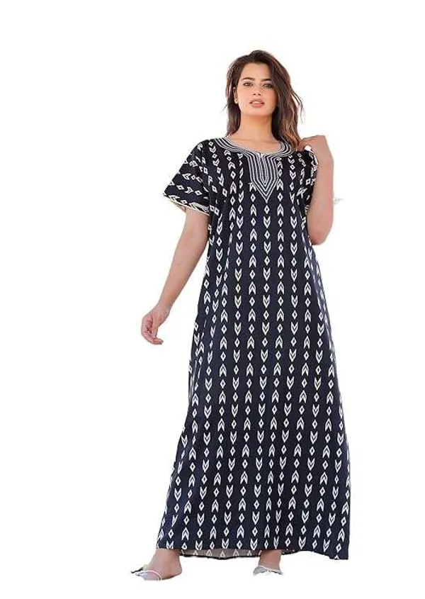 Mik_&_Misha_Womens_Cotton_Block_Print_Maxi_Nightgown