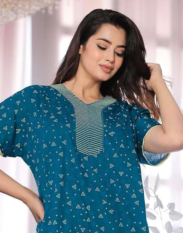 Mik_&_Misha_Womens_Cotton_Block_Print_Nighty