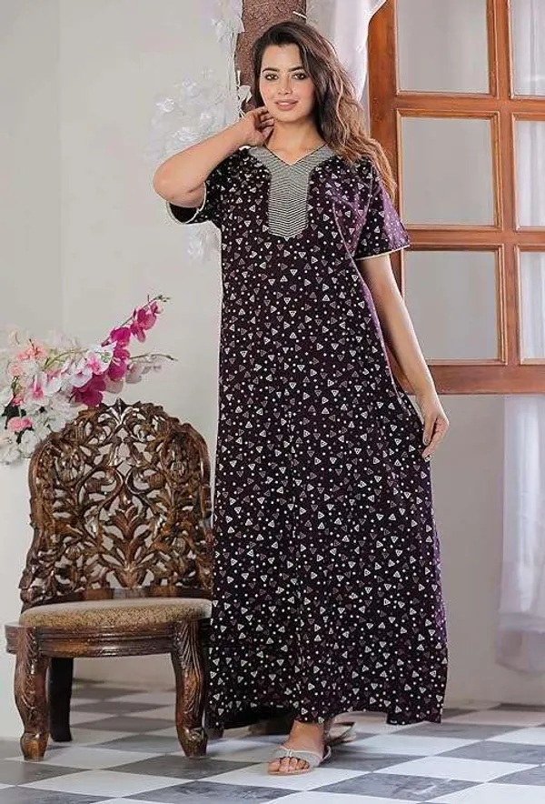 Mik_&_Misha_Cotton_Block_Print_Maxi_Nighty