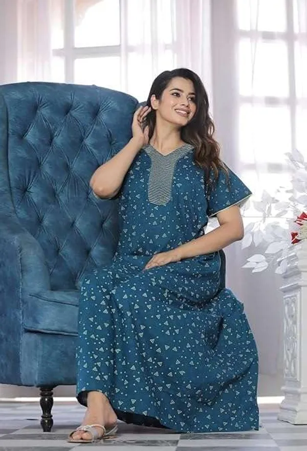 Mik_&_Misha_Womens_Cotton_Block_Print_Nighty