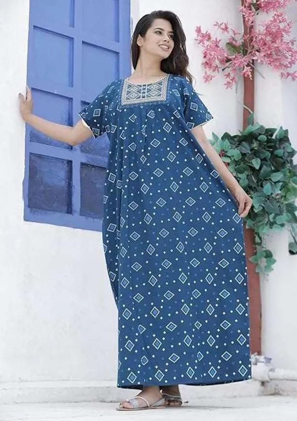 Mik_&_Misha_Womens_Cotton_Maxi_Nightgown