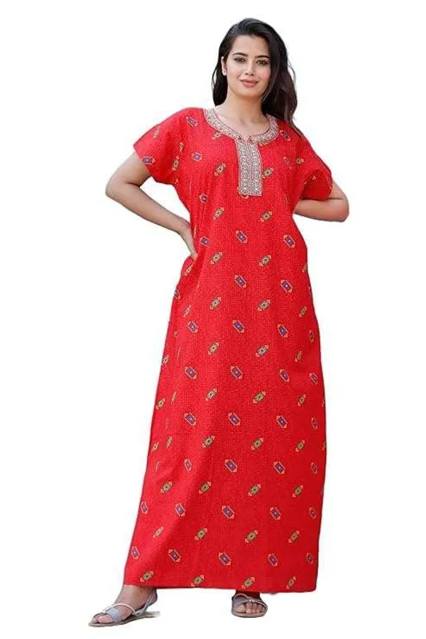 Mik_&_Misha_Womens_Cotton_Block_Printed_Maxi_Nightgown