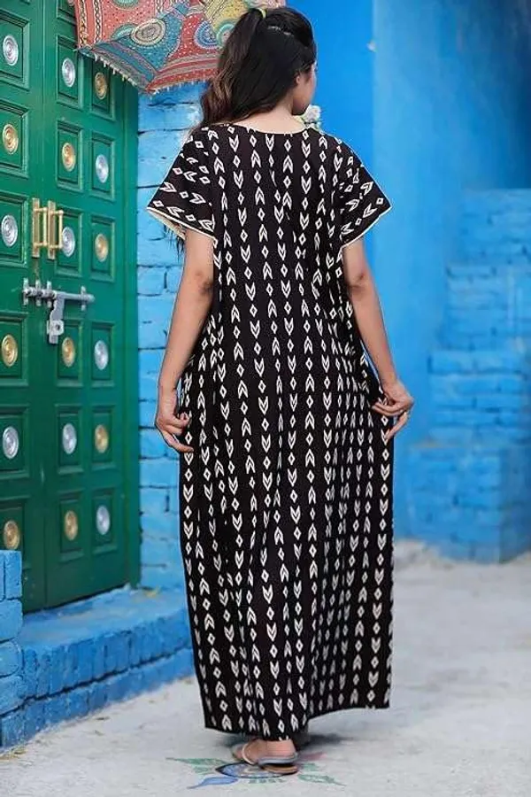 Mik_&_Misha_Cotton_Block_Printed_Maxi_Nightgown