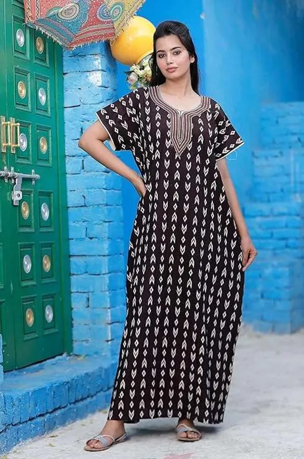Mik_&_Misha_Cotton_Block_Printed_Maxi_Nightgown