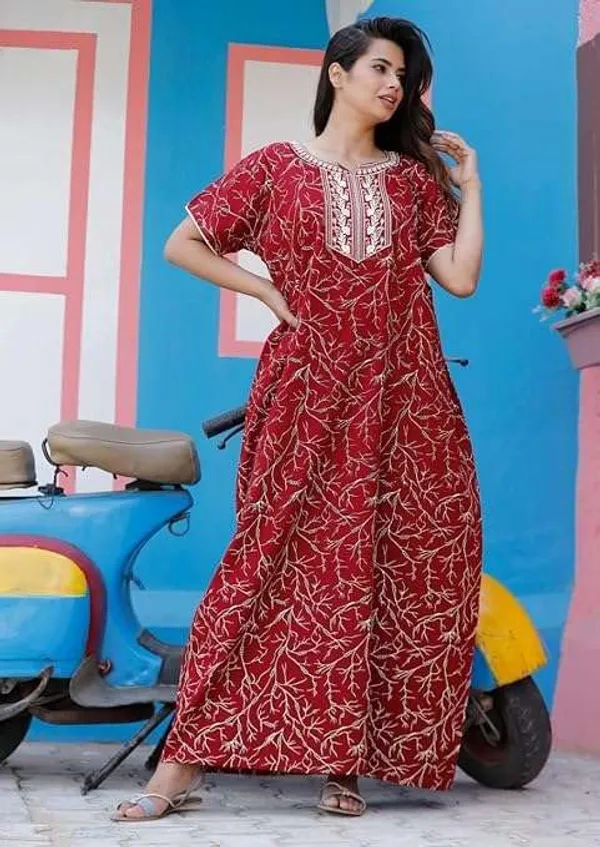 Mik_&_Misha_Womens_Cotton_Maxi_Nighty