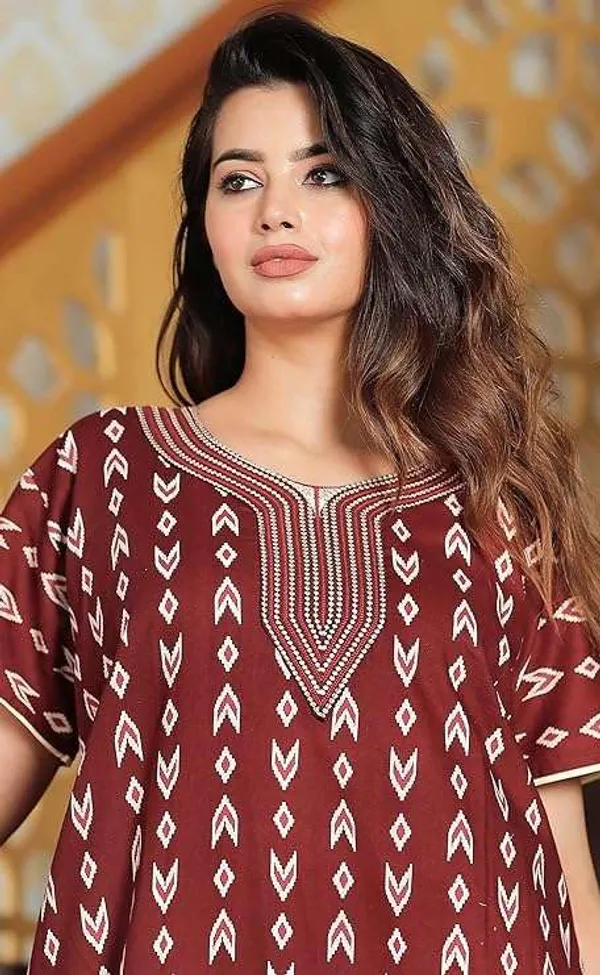 Mik_&_Misha_Cotton_Block_Printed_Maxi_Nighty