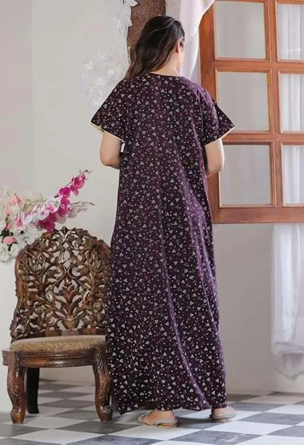 Mik_&_Misha_Womens_Cotton_Block_Print_Maxi_Nighty