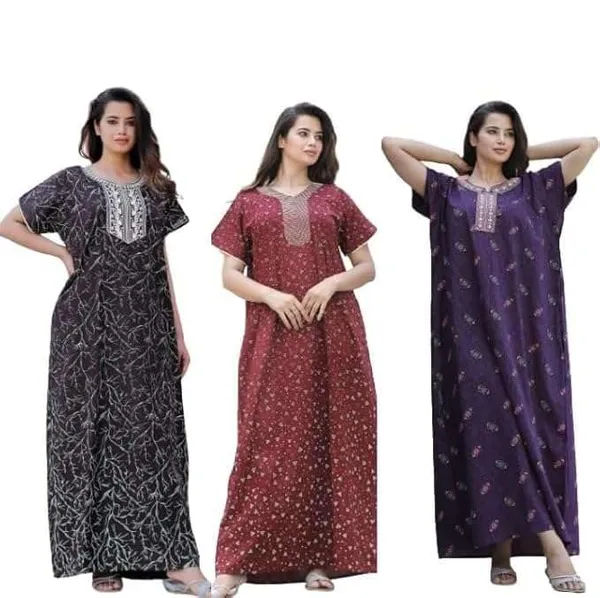 Mik_&_Misha_Womens_Cotton_Block_Printed_Maxi_Nighty