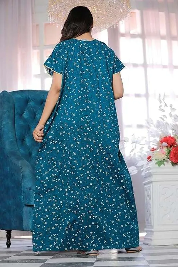 Mik_&_Misha_Cotton_Block_Printed_Maxi_Nighty
