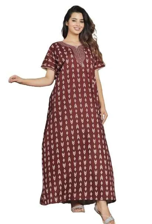 Mik_&_Misha_Womens_Cotton_Printed_Maxi_Nightgown