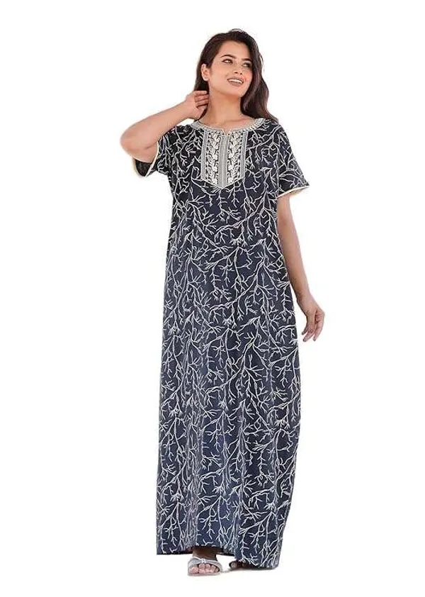 Mik_&_Misha_Cotton_Block_Printed_Maxi_Nighty