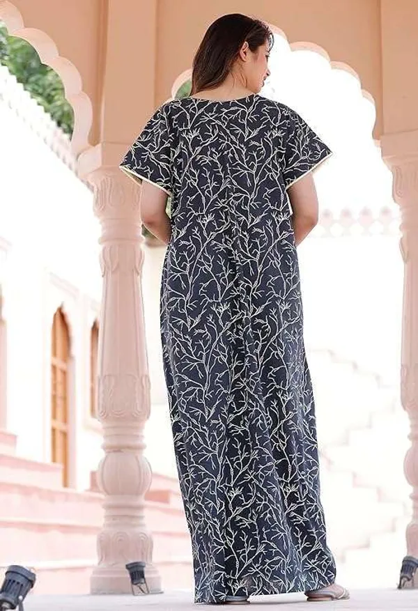 Mik_&_Misha_Cotton_Block_Printed_Maxi_Nighty