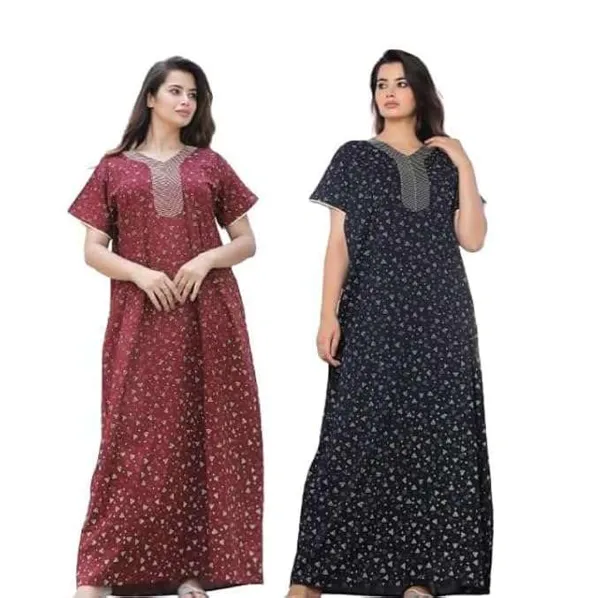 Mik_&_Misha_Womens_Cotton_Block_Printed_Maxi_Nightgown
