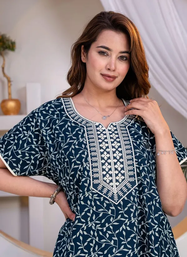 Mik_&_Misha_Womens_Cotton_Block_Print_Maxi_Nighty