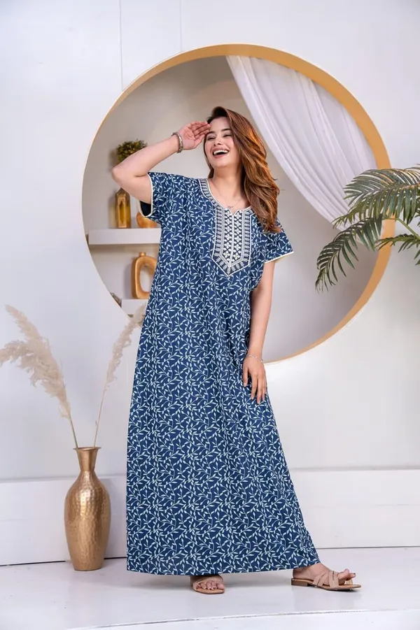 Mik_&_Misha_Womens_Cotton_Maxi_Nighty