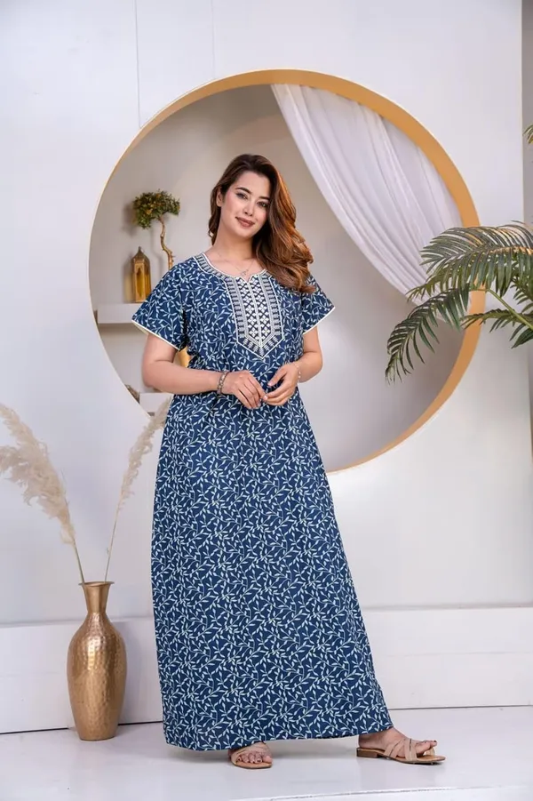 Mik_&_Misha_Womens_Cotton_Maxi_Nighty