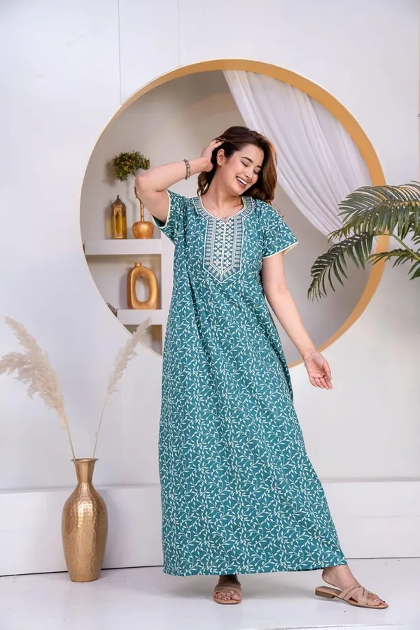 Mik_&_Misha_Womens_Cotton_Maxi_Nighty