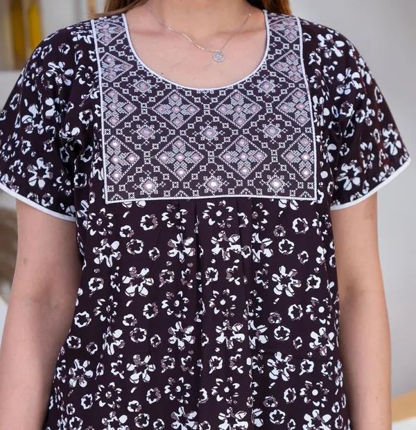 Mik_&_Misha_Women_Cotton_Block_Print_Nighty_Maxi