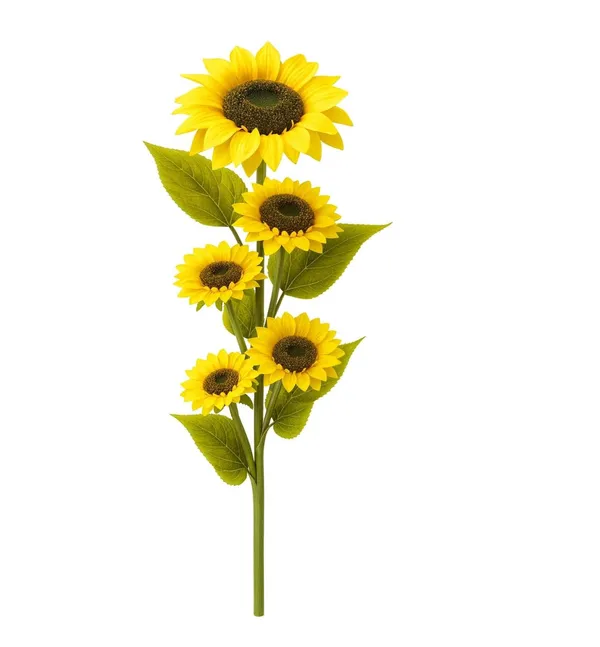 4_Ft_Artificial_Sunflower_Flower_Stick_|_3_Bloom_Decorative_Faux_Flower_Stem_for_Home,_Living_Room,_Office_&_Indoor_Decoration