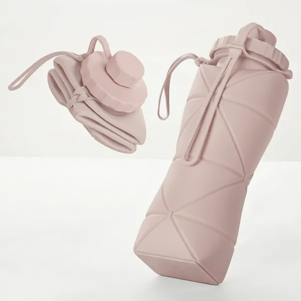 Pink_Collapsible_Silicone_Water_Bottle_600_ml