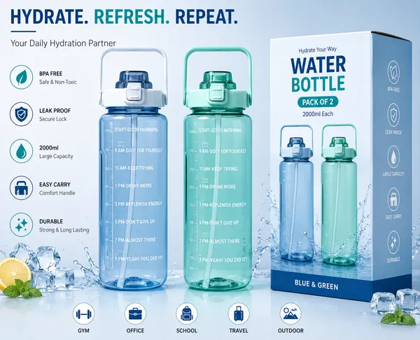 2L_BPA_Free_Leak_Proof_Water_Bottle_(Pack_of_2)_Blue_and_Green
