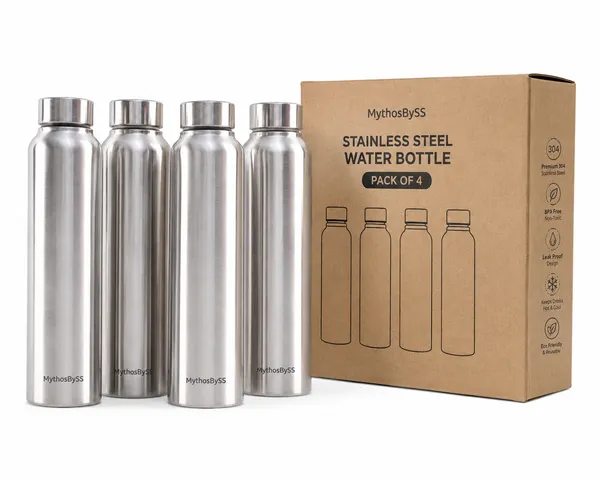 MythosBySS_Stainless_Steel_Water_Bottles_(Pack_of_4)