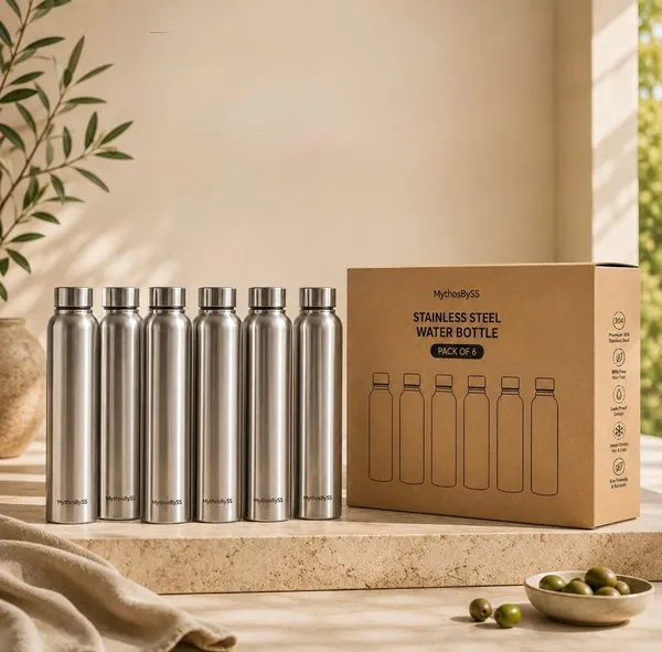 MythosBySS_Stainless_Steel_Water_Bottle_(Pack_of_6_)_1L