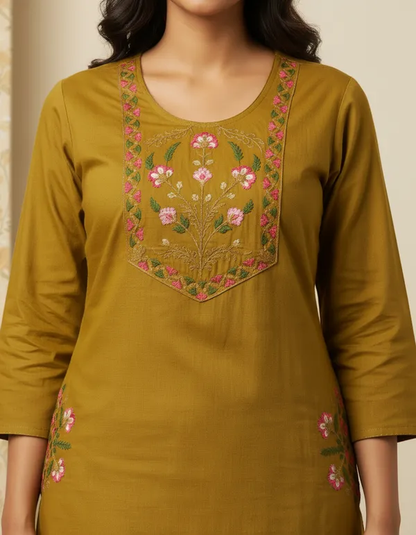 Mustard_Cotton_Straight_Embroidered_Cord_Set_For_Women