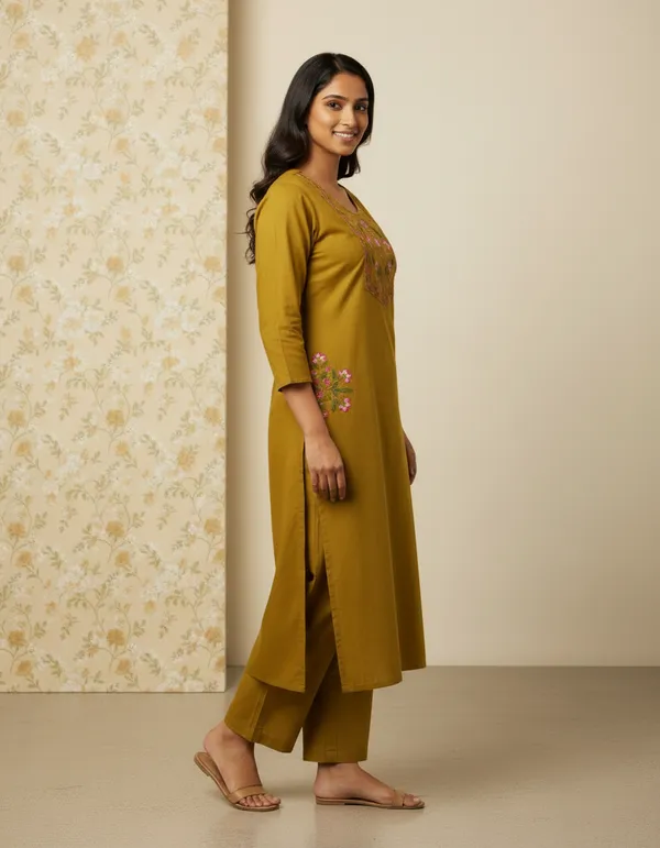 Mustard_Cotton_Straight_Embroidered_Cord_Set_For_Women