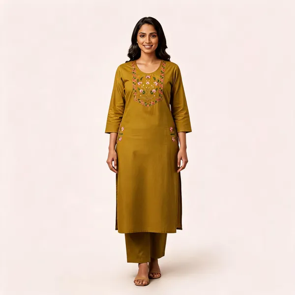 Mustard_Cotton_Straight_Embroidered_Cord_Set_For_Women