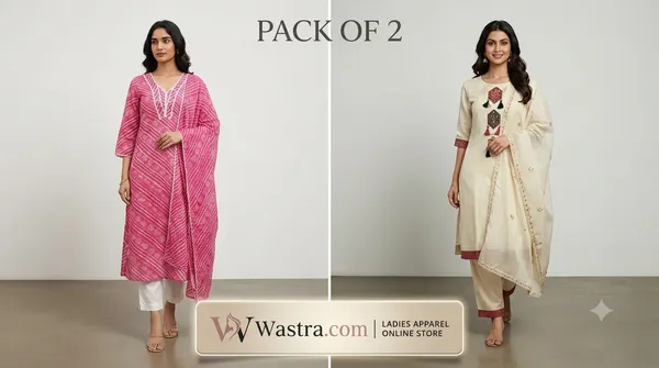 Cotton_And_Rayon_Embroidered_Kurta_Set_With_Dupatta_For_Women_(_Pack_of_2)
