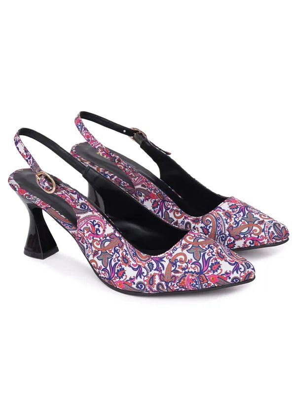 Multicolor_Paisley_Print_Slingback_Block_Heel_Sandals_For_Women