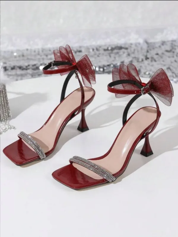 Maroon_Diamante_Strap_Bow_Detail_Heeled_Sandals_For_Women