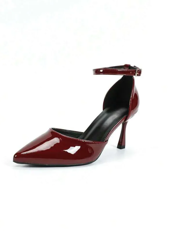 Maroon_Patent_Pointed_Toe_Ankle_Strap_Heels_For_Women