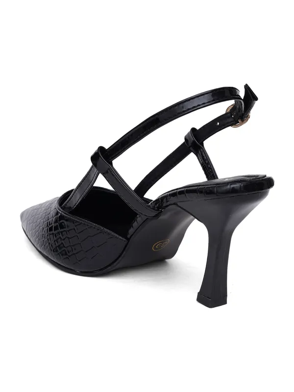 Black_Croc_Textured_Pointed_Toe_Slingback_Heels_For_Women
