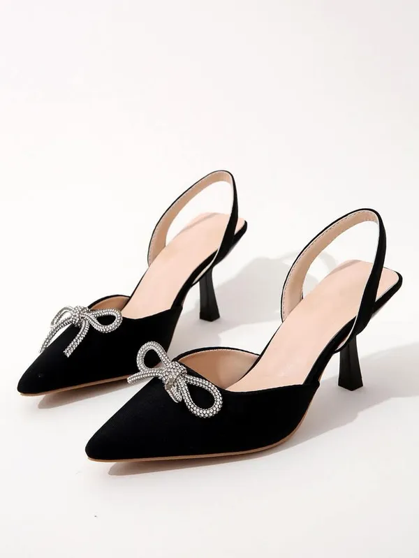 Black_Suede_Diamante_Bow_Pointed_Toe_Slingback_Heels_For_Women