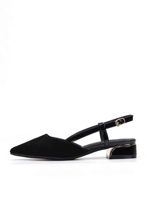 Black_Suede_Pointed_Toe_Slingback_Block_Heels_For_Women